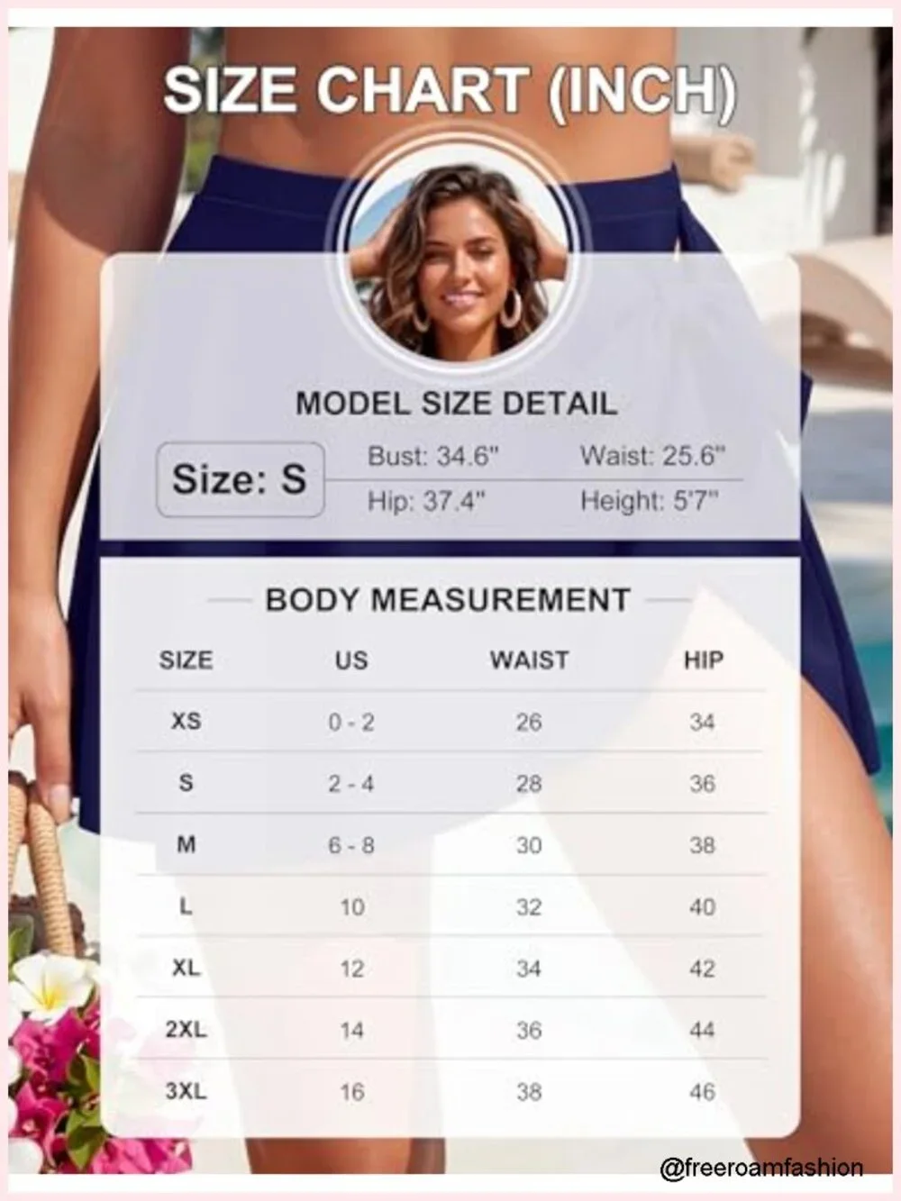 High Waisted Bikini Bottoms with Detachable Swim Skirt Tummy Control Modest